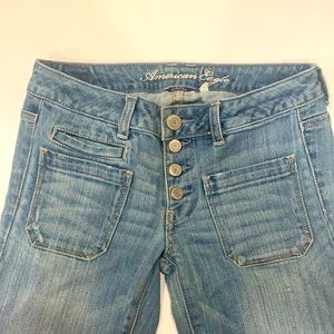 American Eagle Flare Jeans w/ button closure
